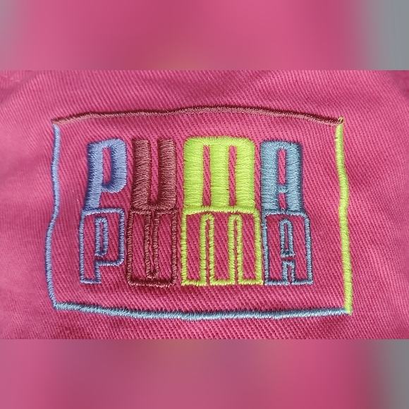PUMA Adult Pink Bucket Retro Hat -embroidered Logo- One Size-Unisex 100%cotton - Picture 9 of 10